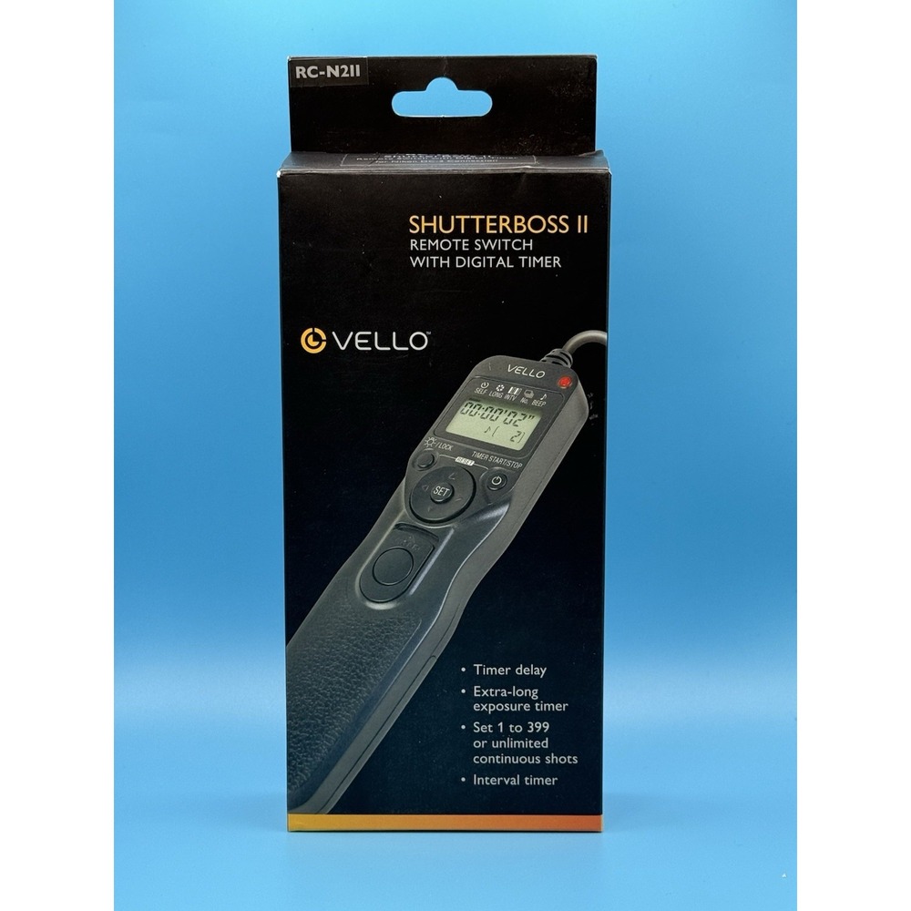 Vello Shutterboss Version II Remote Switch w/ Digital Timer for Nikon NEW